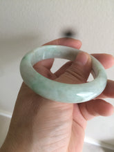 Load image into Gallery viewer, 51.8mm Certified type A 100% Natural sunny green Jadeite Jade bangle E45-0216
