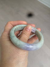 Load image into Gallery viewer, 52.6mm 100% natural Type A light green/purple jadeite jade bangle AR42-2209
