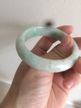 Load image into Gallery viewer, 51.8mm Certified type A 100% Natural sunny green Jadeite Jade bangle E45-0216
