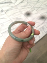 Load image into Gallery viewer, 52mm Certified Type A 100% Natural light green/gray Jadeite Jade bangle F114-7242
