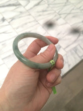 Load image into Gallery viewer, 52mm Certified Type A 100% Natural light green/gray Jadeite Jade bangle F114-7242
