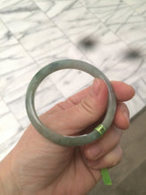 Load image into Gallery viewer, 52mm Certified Type A 100% Natural light green/gray Jadeite Jade bangle F114-7242
