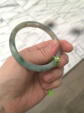 Load image into Gallery viewer, 52mm Certified Type A 100% Natural light green/gray Jadeite Jade bangle F114-7242
