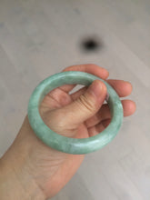 Load image into Gallery viewer, 57.4mm certified Type A 100% Natural green/gray Jadeite Jade bangle X122-7140
