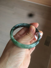 Load image into Gallery viewer, 50.2mm Certified Type A 100% Natural sunny green/dark green Jadeite Jade bangle D45-0105
