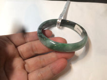 Load image into Gallery viewer, 50.2mm Certified Type A 100% Natural sunny green/dark green Jadeite Jade bangle D45-0105
