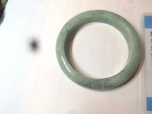 Load image into Gallery viewer, 57.4mm certified Type A 100% Natural green/gray Jadeite Jade bangle X122-7140
