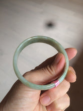 Load image into Gallery viewer, 52.9mm certificated Type A 100% Natural green gray Jadeite Jade bangle Y122-9555
