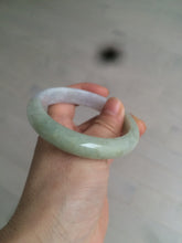 Load image into Gallery viewer, 56.5mm 100% natural certified green/white jadeite jade bangle AT39-8941
