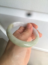 Load image into Gallery viewer, 56.5mm 100% natural certified green/white jadeite jade bangle AT39-8941

