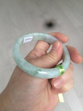 Load image into Gallery viewer, 53mm certificated Type A 100% Natural light green/yellow/purple Jadeite Jade bangle L106-2747
