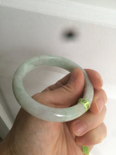 Load image into Gallery viewer, 53mm certificated Type A 100% Natural light green/yellow/purple Jadeite Jade bangle L106-2747
