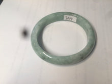 Load image into Gallery viewer, 52.5mm Certified Type A 100% Natural green/gray oval Jadeite Jade  bangle U124-7143
