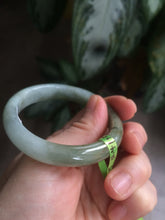 Load image into Gallery viewer, 50.5mm Certified Type A 100% Natural dark green oval Jadeite Jade bangle AE29-3075
