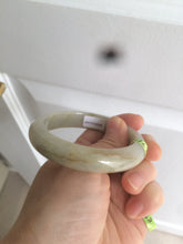 Load image into Gallery viewer, 54.7mm certified 100% natural type yellow/green jadeite jade bangle Z92-8520
