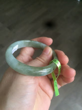 Load image into Gallery viewer, 50.5mm Certified Type A 100% Natural dark green oval Jadeite Jade bangle AE29-3075
