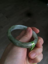 Load image into Gallery viewer, 50.5mm Certified Type A 100% Natural dark green oval Jadeite Jade bangle AE29-3075
