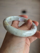 Load image into Gallery viewer, 59mm Certified Type A 100% Natural green black purple gray Jadeite Jade bangle C68-7535
