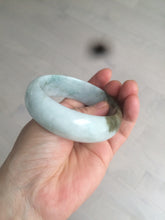 Load image into Gallery viewer, 57mm Certified type A 100% Natural green/white/brown chubby Jadeite bangle N107-3788
