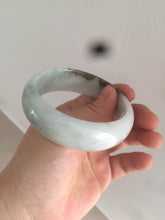 Load image into Gallery viewer, 57mm Certified type A 100% Natural green/white/brown chubby Jadeite bangle N107-3788
