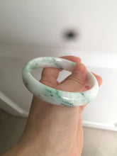 Load image into Gallery viewer, 61.3mm Certified Type A 100% Natural sunny green/white/light purple jadeite Jade bangle S45-7278
