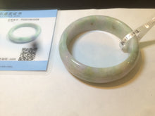 Load image into Gallery viewer, 52.9mm certificated Type A 100% Natural light green/purple/yellow spring garden Jadeite Jade bangle E61-1028
