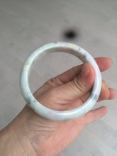 Load image into Gallery viewer, 59mm Certified Type A 100% Natural green black purple gray Jadeite Jade bangle C68-7535
