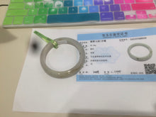 Load image into Gallery viewer, 54.7mm certified 100% natural type yellow/green jadeite jade bangle Z92-8520
