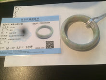 Load image into Gallery viewer, 56.5mm certificated Type A 100% Natural sunny green/purple/yellow spring garden Jadeite Jade bangle E62-1029
