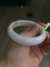 Load image into Gallery viewer, 56.5mm certificated Type A 100% Natural white/red/brown Jadeite Jade bangle AE28-5705
