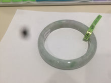 Load image into Gallery viewer, 53mm certificated Type A 100% Natural light green/yellow/purple Jadeite Jade bangle L106-2747
