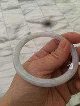 Load image into Gallery viewer, 55.7mm certified 100% natural green/white/purple round cut jadeite jade bangle E52-5262

