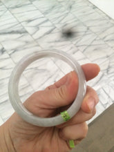Load image into Gallery viewer, 57.1mm certified 100% natural icy green/white jadeite jade bangle AH30-5700
