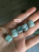 Load image into Gallery viewer, 100% natural dark green/white type A jadeite jade Capsule bead pendant necklace AB
