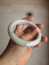 Load image into Gallery viewer, 61mm certified type A 100% Natural sunny green/white Jadeite Jade bangle AQ23-9961
