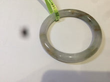 Load image into Gallery viewer, 52.1mm certified Type A 100% Natural icy green/brown round cut Jadeite Jade bangle AH25-1431
