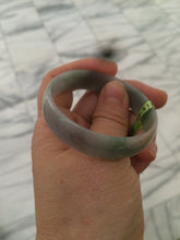 Load image into Gallery viewer, 49.3mm certified Type A 100% Natural green/purple/red/gray Jadeite Jade bangle E46-6478
