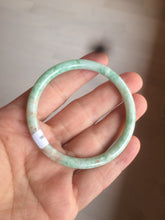 Load image into Gallery viewer, 49.7mm Certified Type A 100% Natural sunny green/red slim Jadeite Jade bangle AQ22-0186
