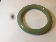 Load image into Gallery viewer, 59mm certified 100% Natural green nephrite Hetian Jade bangle HE36-8449 卖了
