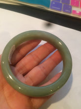 Load image into Gallery viewer, 59mm certified 100% Natural green nephrite Hetian Jade bangle HE36-8449 卖了
