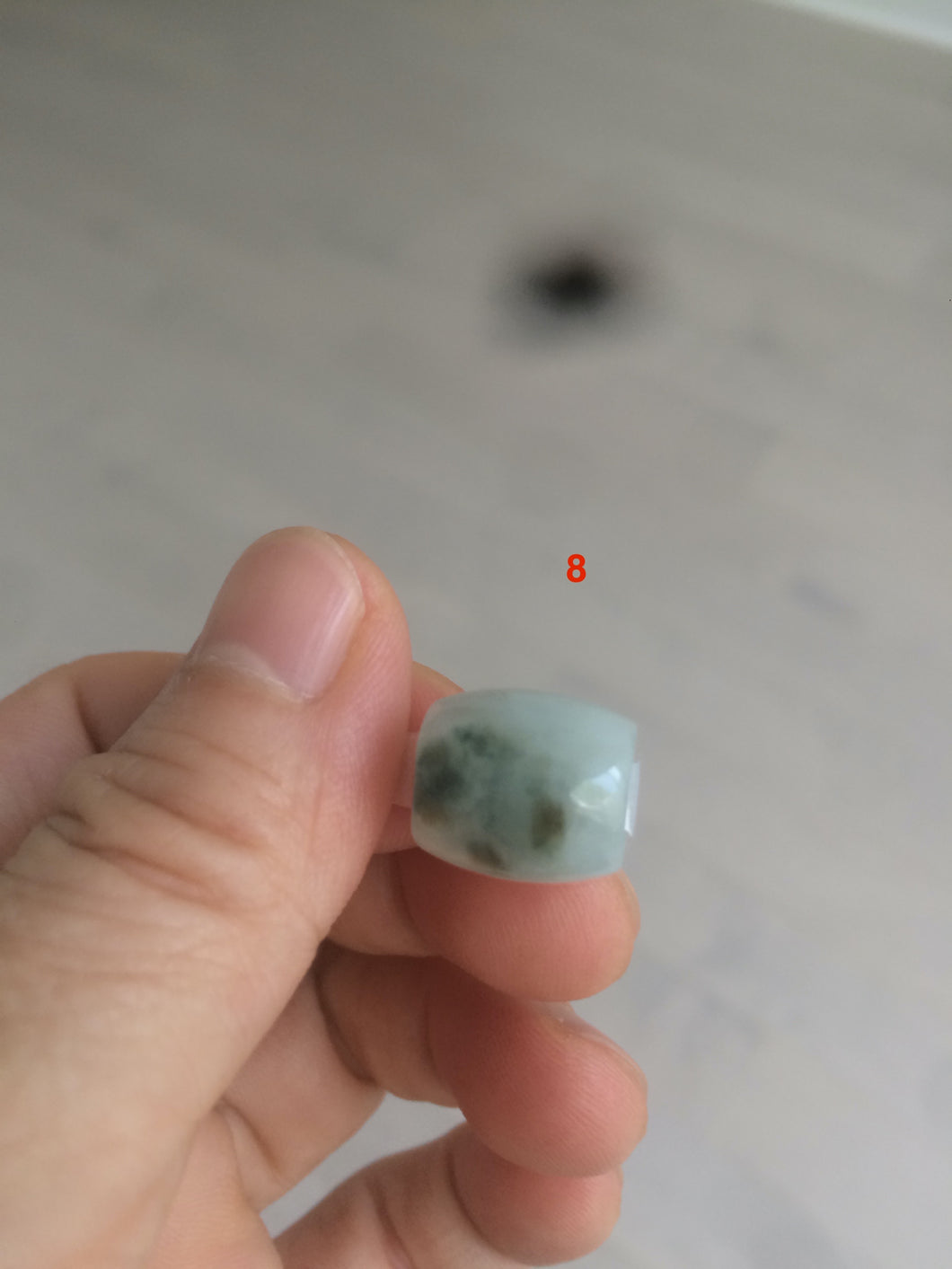 Type A 100% Natural  green/purple Jadeite Jade LuluTong (Every road is smooth) pendant M79