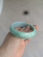 Load image into Gallery viewer, 55.4mm type A 100% Natural green Jadeite Jade bangle E67
