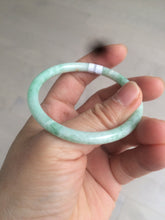 Load image into Gallery viewer, 49.7mm Certified Type A 100% Natural sunny green/red slim Jadeite Jade bangle AQ22-0186
