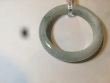 Load image into Gallery viewer, 52.5mm Certified type A 100% Natural green white Jadeite Jade bangle A77-2424
