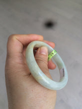 Load image into Gallery viewer, 51.5mm certified 100% natural Type A green/yellow oval jadeite jade bangle e68-8540
