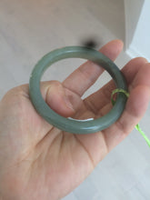 Load image into Gallery viewer, 53mm certified 100% Natural dark green nephrite Hetian Jade G90-2562 卖了
