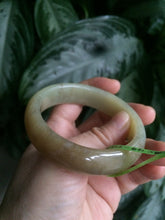 Load image into Gallery viewer, 54mm 100% Natural yellow/brown nephrite Hetian Jade bangle AC49-3758 卖了

