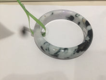 Load image into Gallery viewer, 57.8mm certified  100% natural light green/purple jadeite jade bangle F110-6206
