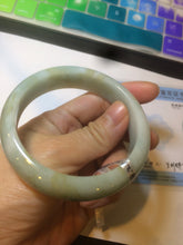 Load image into Gallery viewer, 58mm Certified Type A 100% Natural green/yellow Jadeite Jade bangle A78-4330
