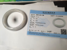 Load image into Gallery viewer, 59.4mm Certified 100% natural Type A light green/purple jadeite jade bangle AR34-6568
